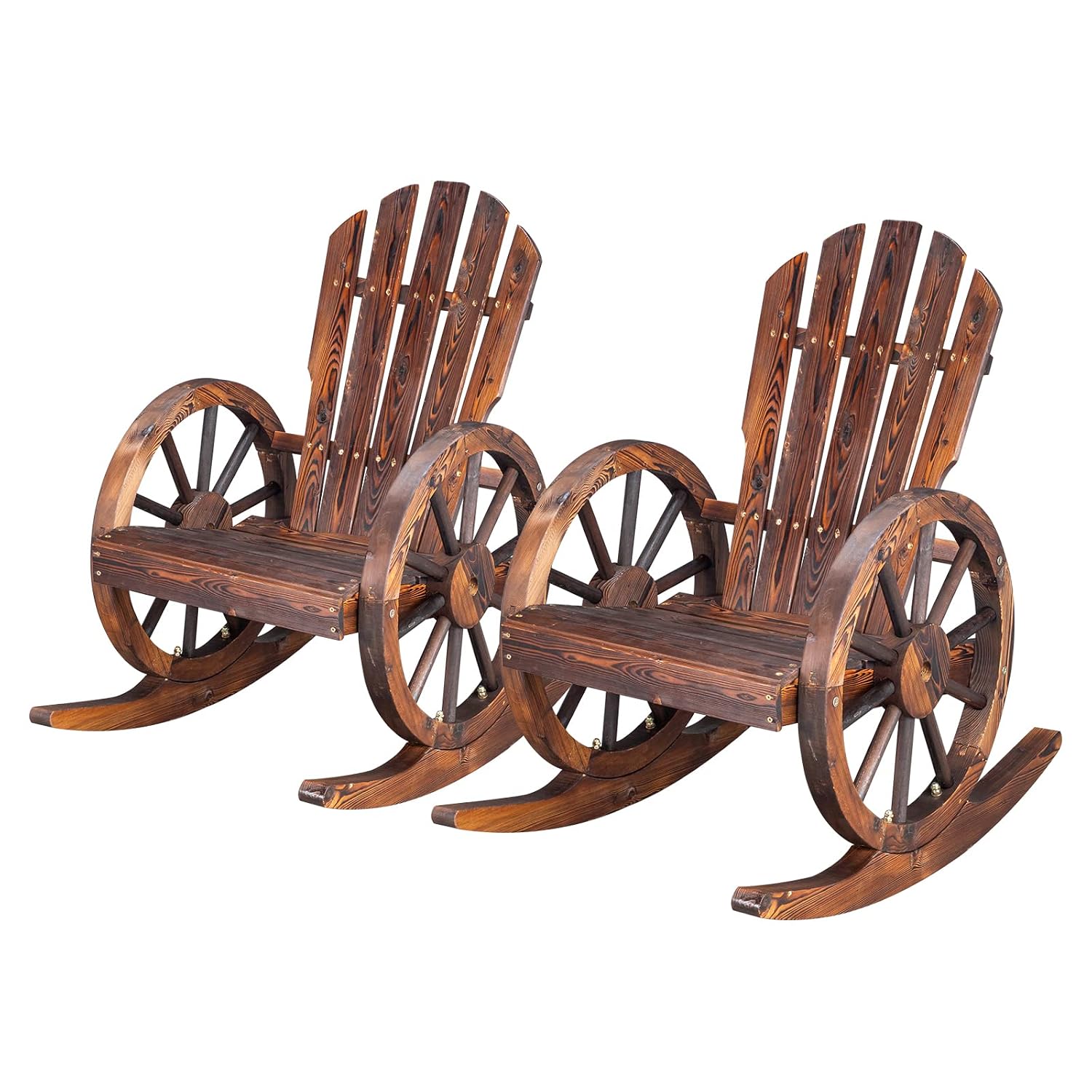 Adirondack Chair Wood - Adirondack Rocking Chair Set of 2,