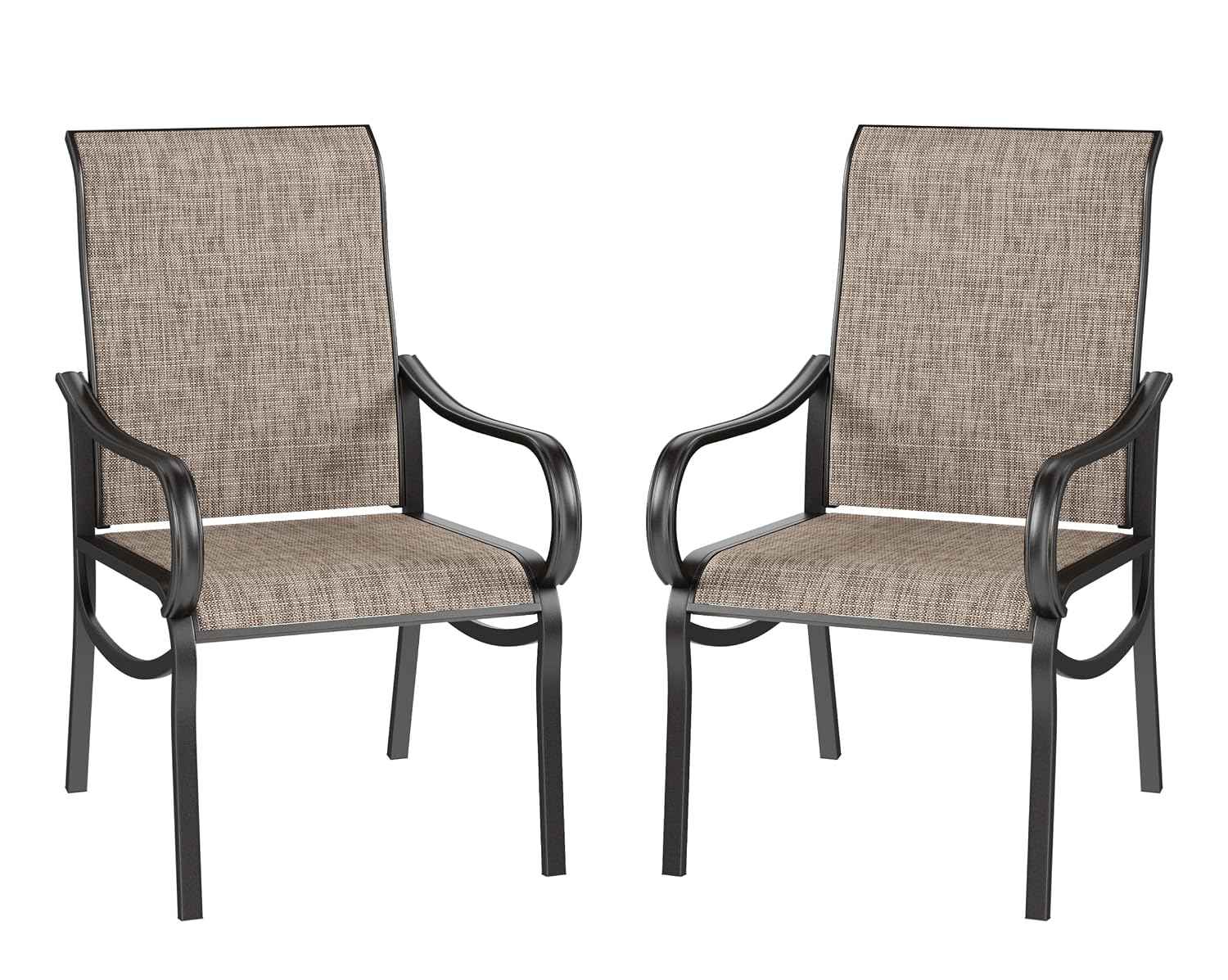 Deck Chair Lounger - Ergonomic High Back Patio Dining Chair