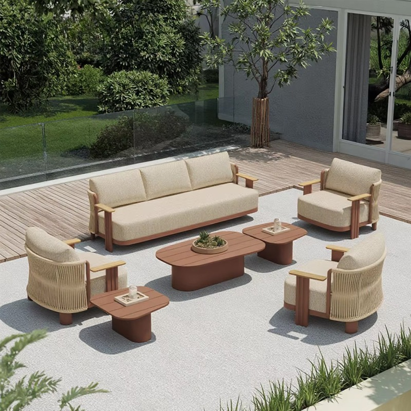 Outdoor Furniture L Shape - Holiday Villa Outdoor Sofa Set Luxury