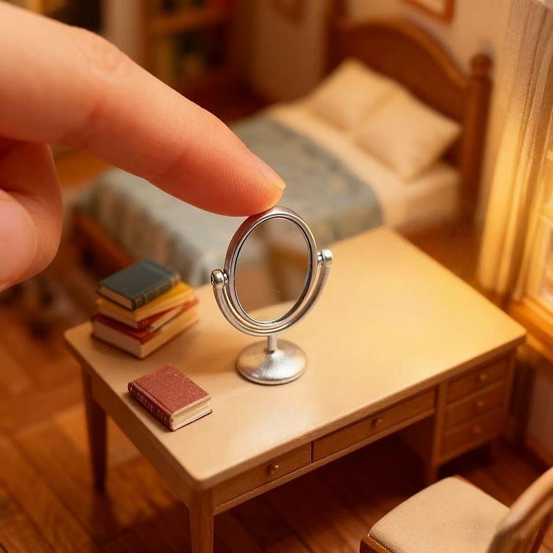 1Pcs Miniature Retro Mirror Dr - Outdoor Furniture Vintage ulasan dan harga
