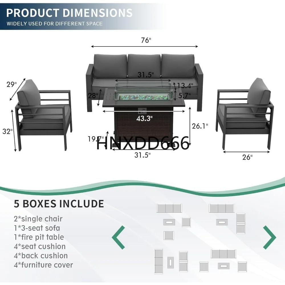 Patio Furniture Set with Fire  - Outdoor Furniture Set With Fire Pit ulasan dan harga