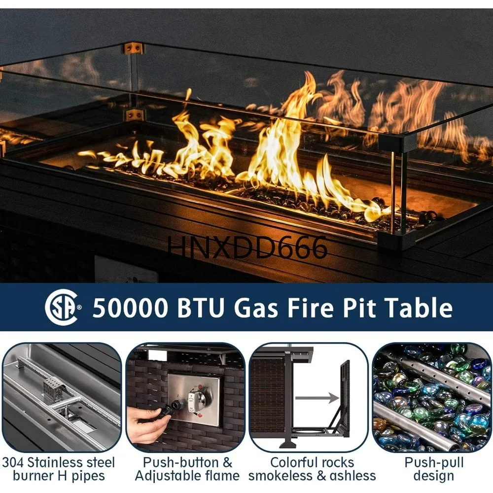 Patio Furniture Set with Fire  - Outdoor Furniture Set With Fire Pit ulasan dan harga
