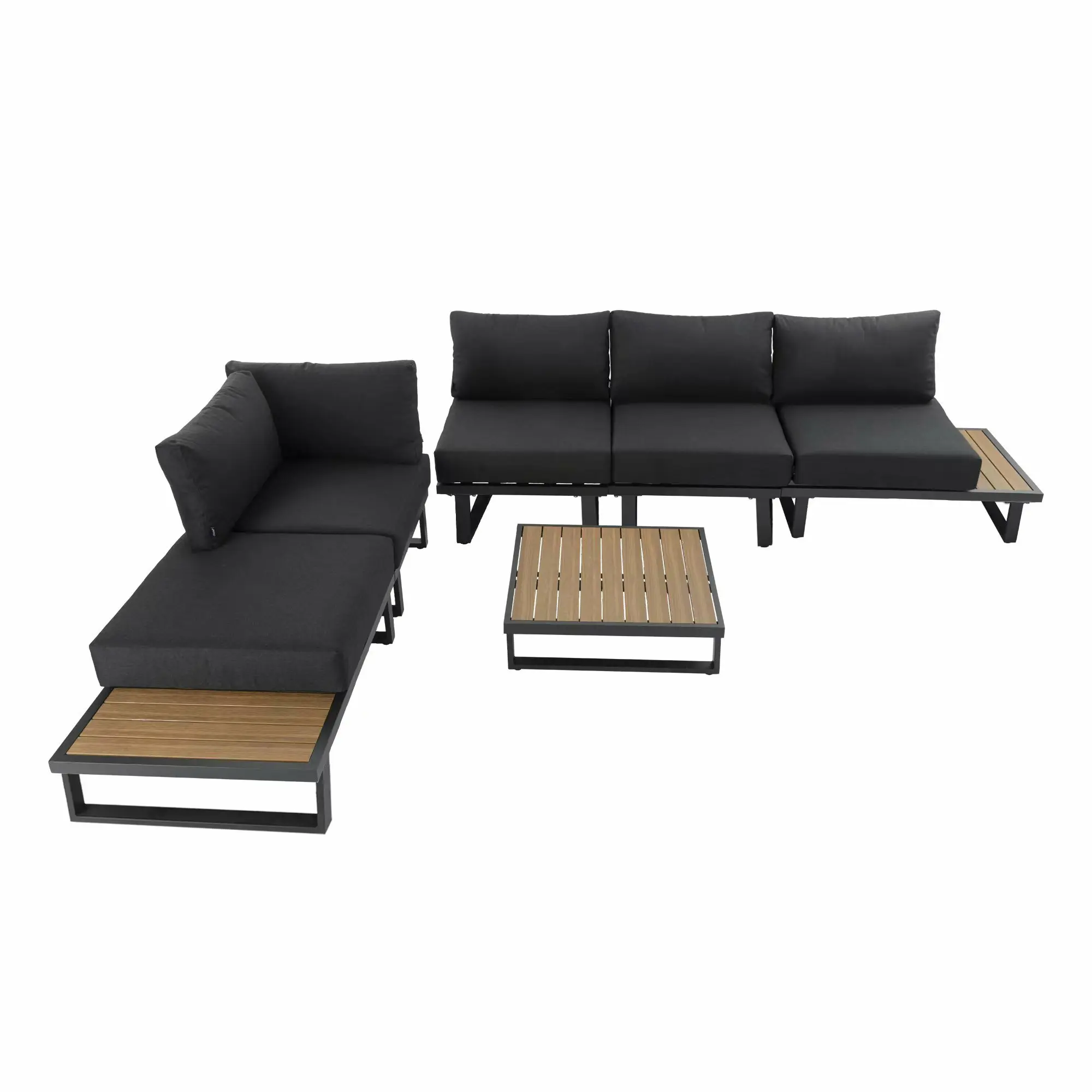 -Outdoor Modern Corner Papasan - Outdoor Furniture L Shape ulasan dan harga