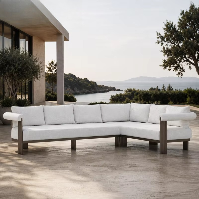#Luxury Villa Sofa Set Modern  - Outdoor Furniture L Shape ulasan dan harga