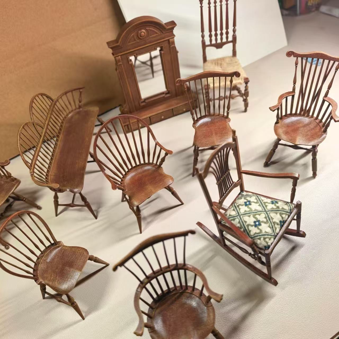 1/12 Scale Vintage Windsor Cha - Outdoor Furniture Vintage ulasan dan harga