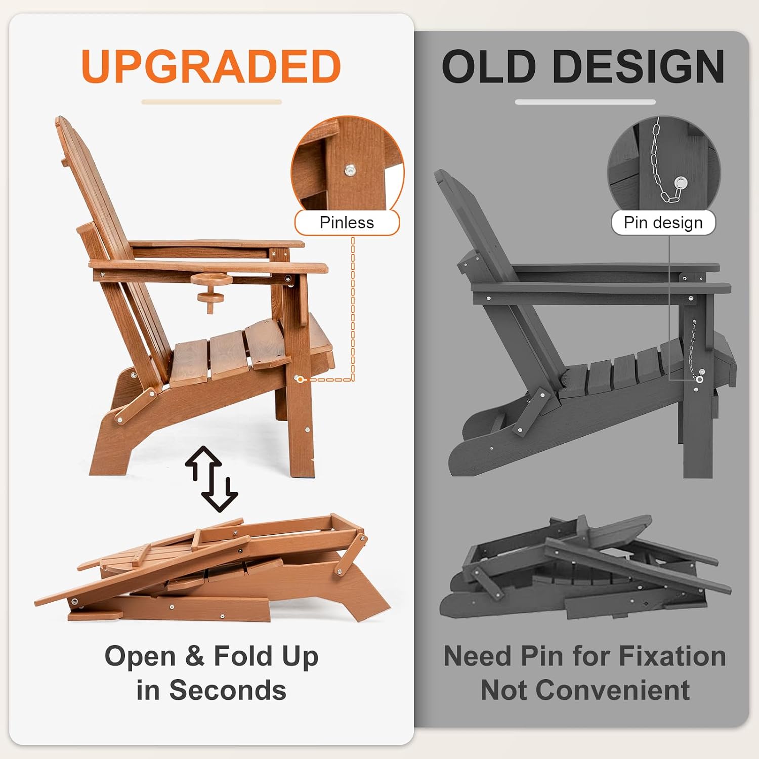 Oversized Folding Adirondack C - Adirondack Chair Wood ulasan dan harga