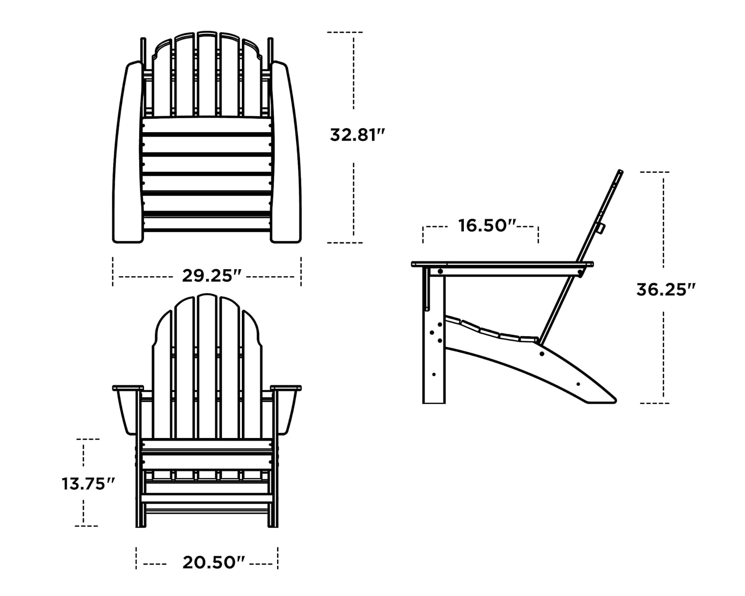 38 Inch Fade Proof Composite A - Adirondack Chair Wood ulasan dan harga