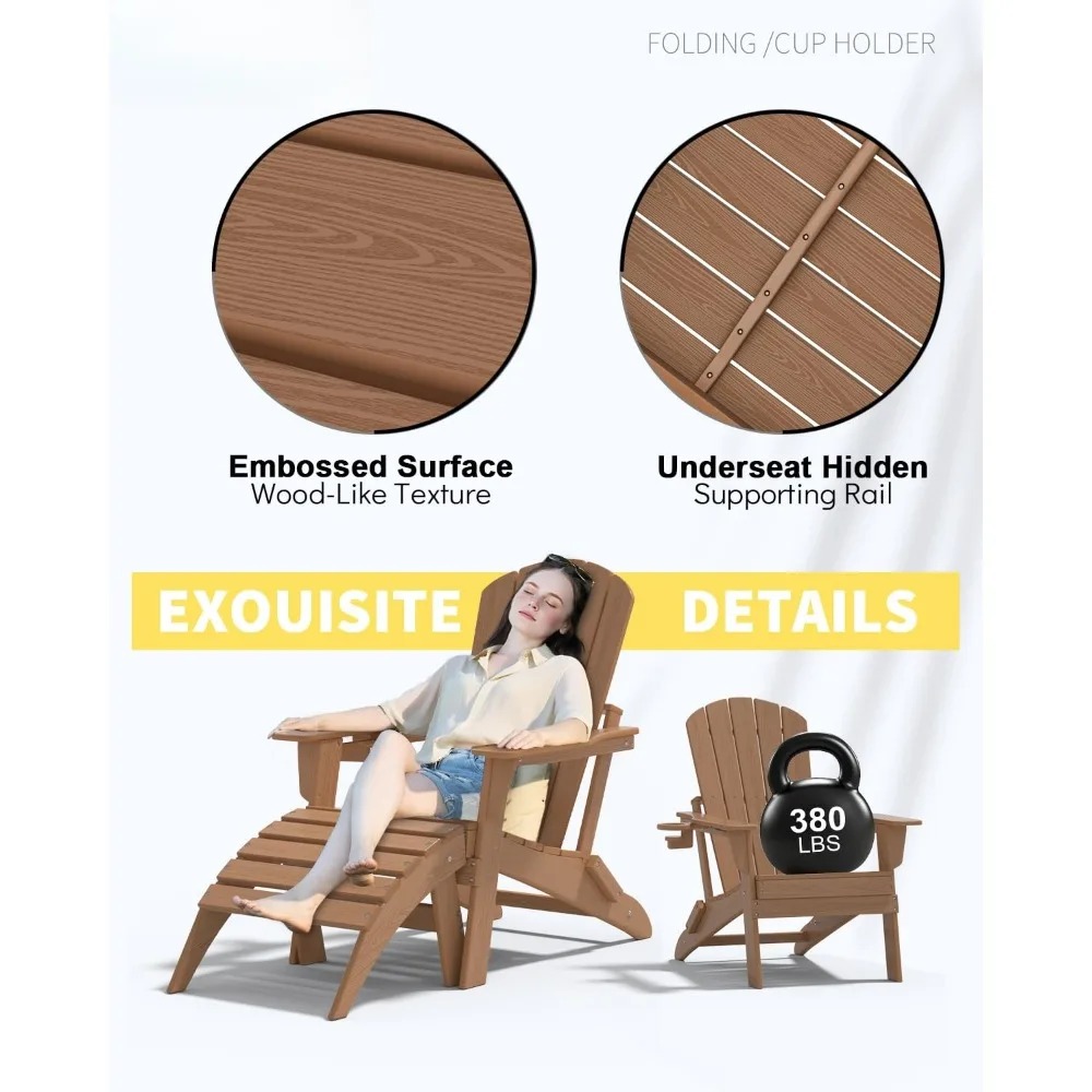 3-Piece Folding Adirondack Cha - Adirondack Chair Wood ulasan dan harga