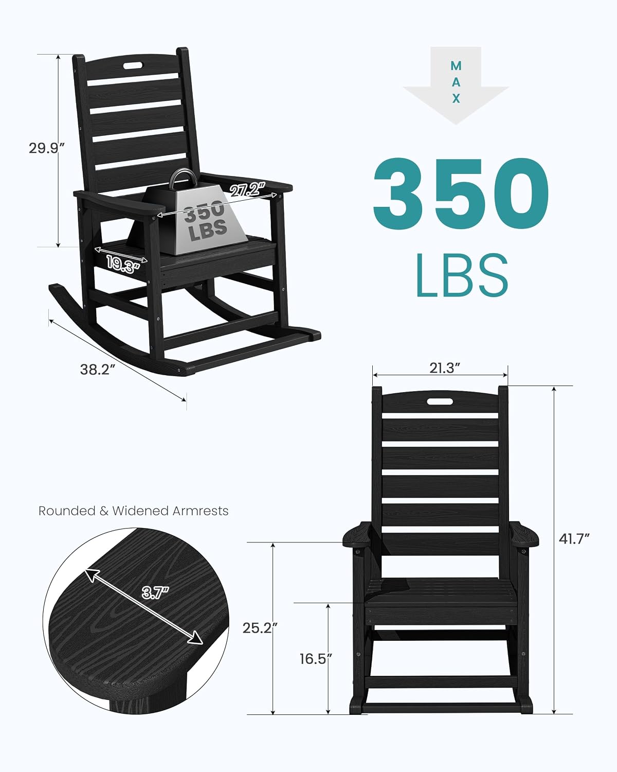 Oversized Outdoor Rocking Chai - Deck Chair Lounger ulasan dan harga