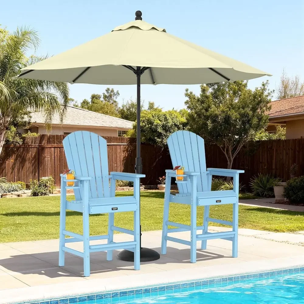 Set of 2 Weather-Resistant Pla - Adirondack Chair Wood ulasan dan harga