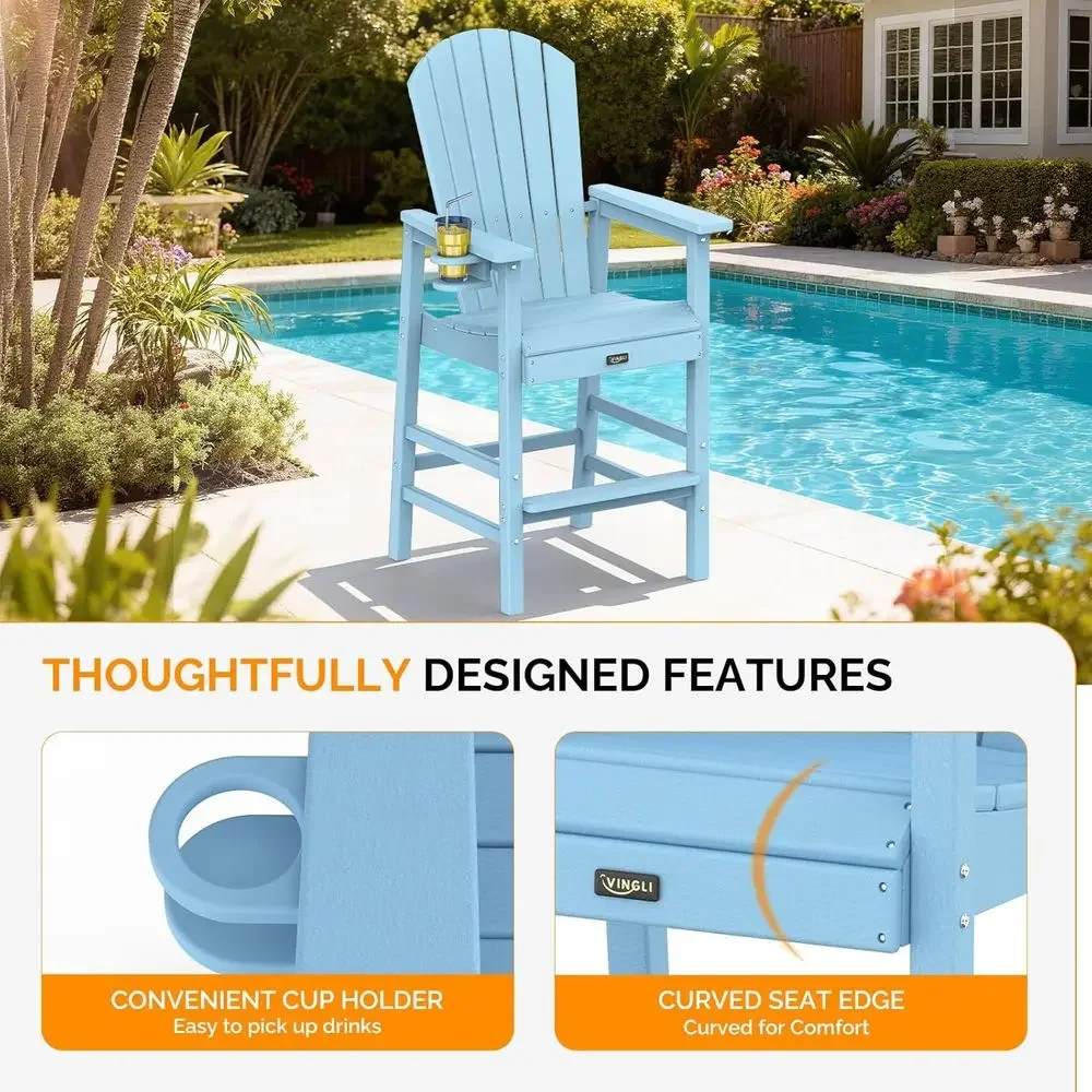 Set of 2 Weather-Resistant Pla - Adirondack Chair Wood ulasan dan harga