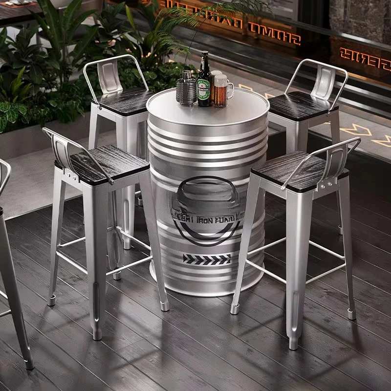 Industrial style oil drum bar  - Outdoor Furniture Oil ulasan dan harga