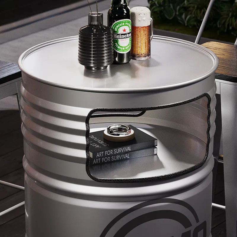 Industrial style oil drum bar  - Outdoor Furniture Oil ulasan dan harga