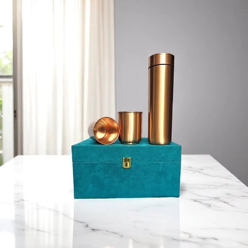 1500ML Smooth Copper Water Jug - Outdoor Furniture Vintage ulasan dan harga