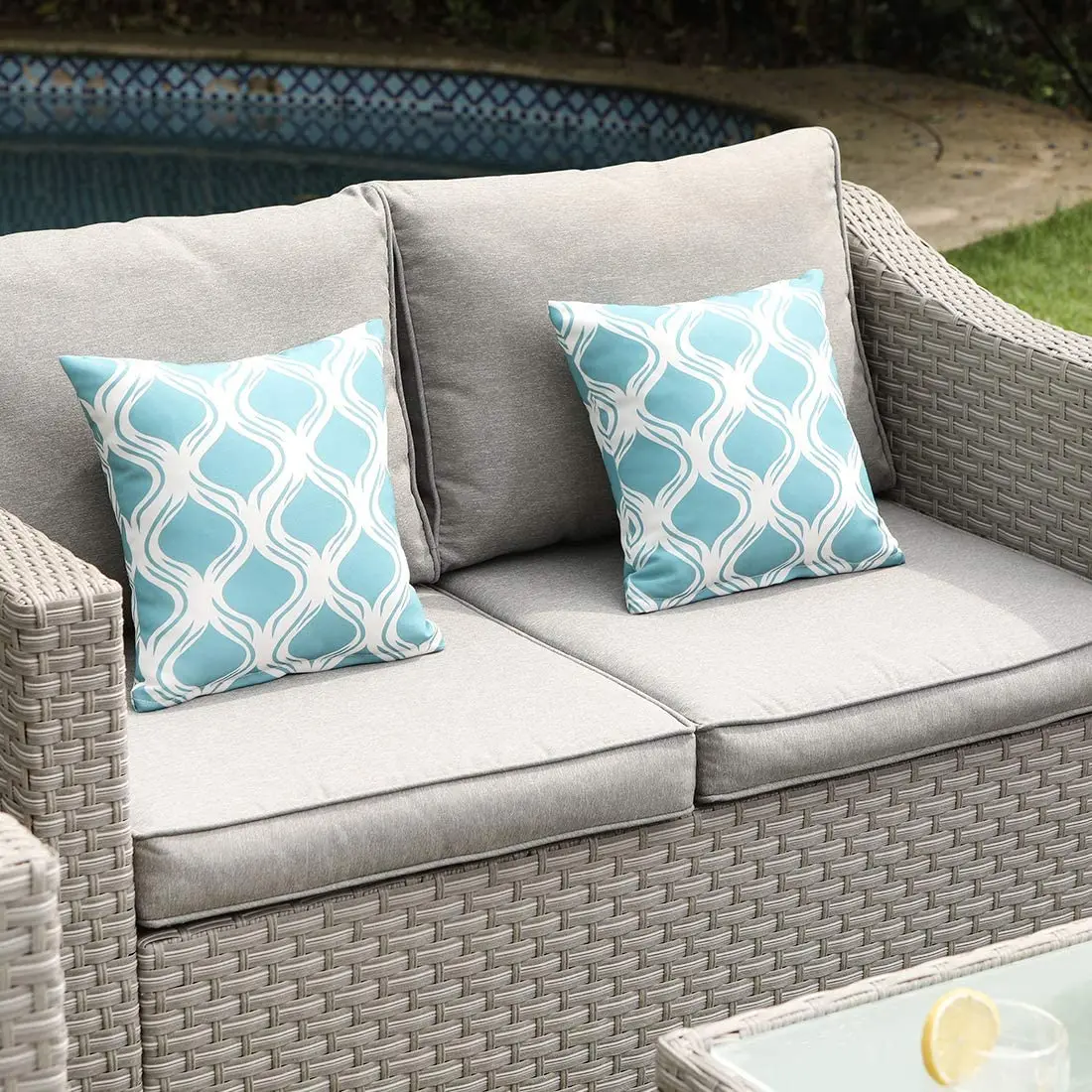 -Outdoor Furniture 5-Piece Wic - Outdoor Furniture Set With Fire Pit ulasan dan harga