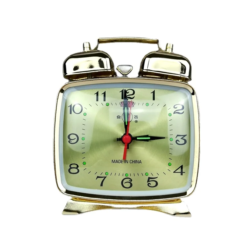 Metal Mechanical Alarm Clock C - Outdoor Furniture Vintage ulasan dan harga