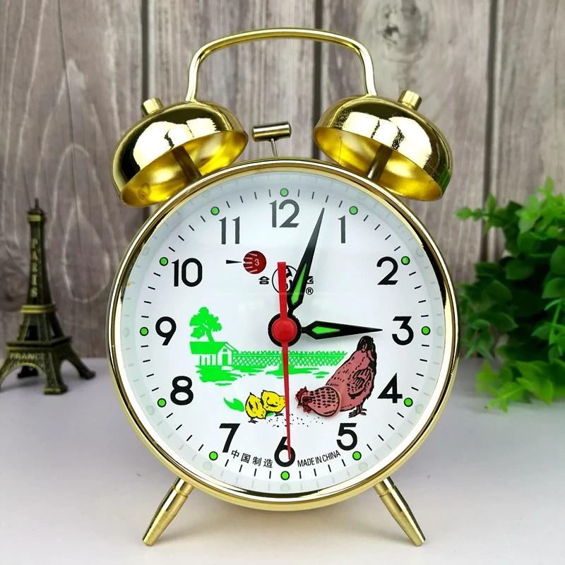 Metal Mechanical Alarm Clock C - Outdoor Furniture Vintage ulasan dan harga