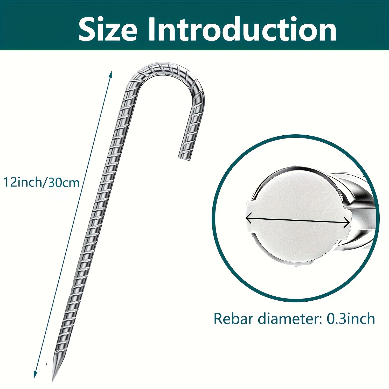 J Hook Rebar Stakes 12Inch Sil - Outdoor Furniture L Shape ulasan dan harga