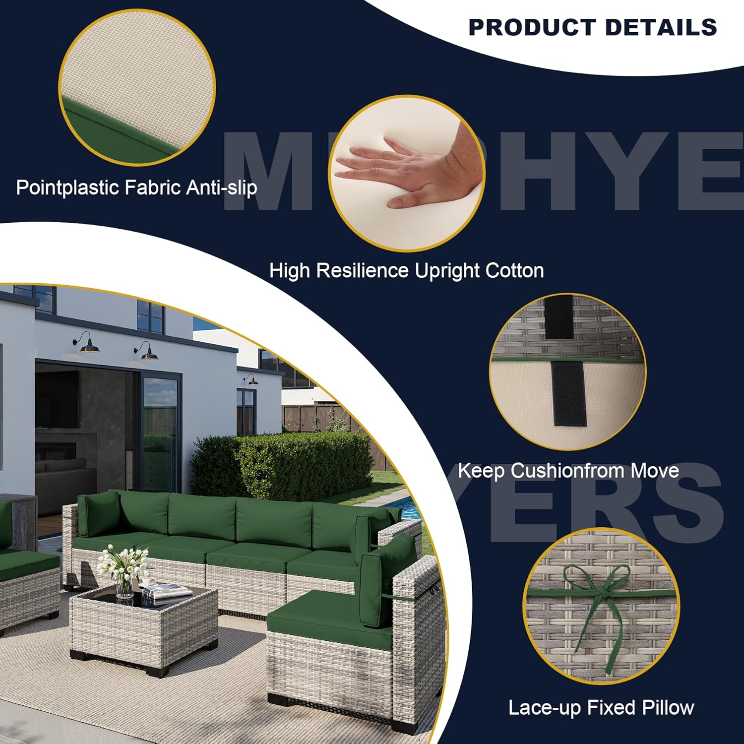 8-Piece Outdoor Patio Furnitur - Outdoor Furniture Set With Fire Pit ulasan dan harga