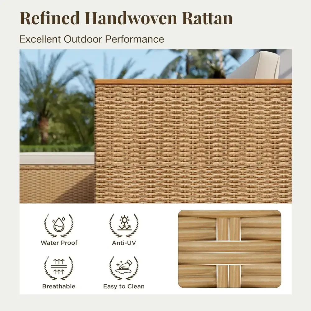 3-Piece Outdoor Patio Furnitur - Outdoor Furniture L Shape ulasan dan harga