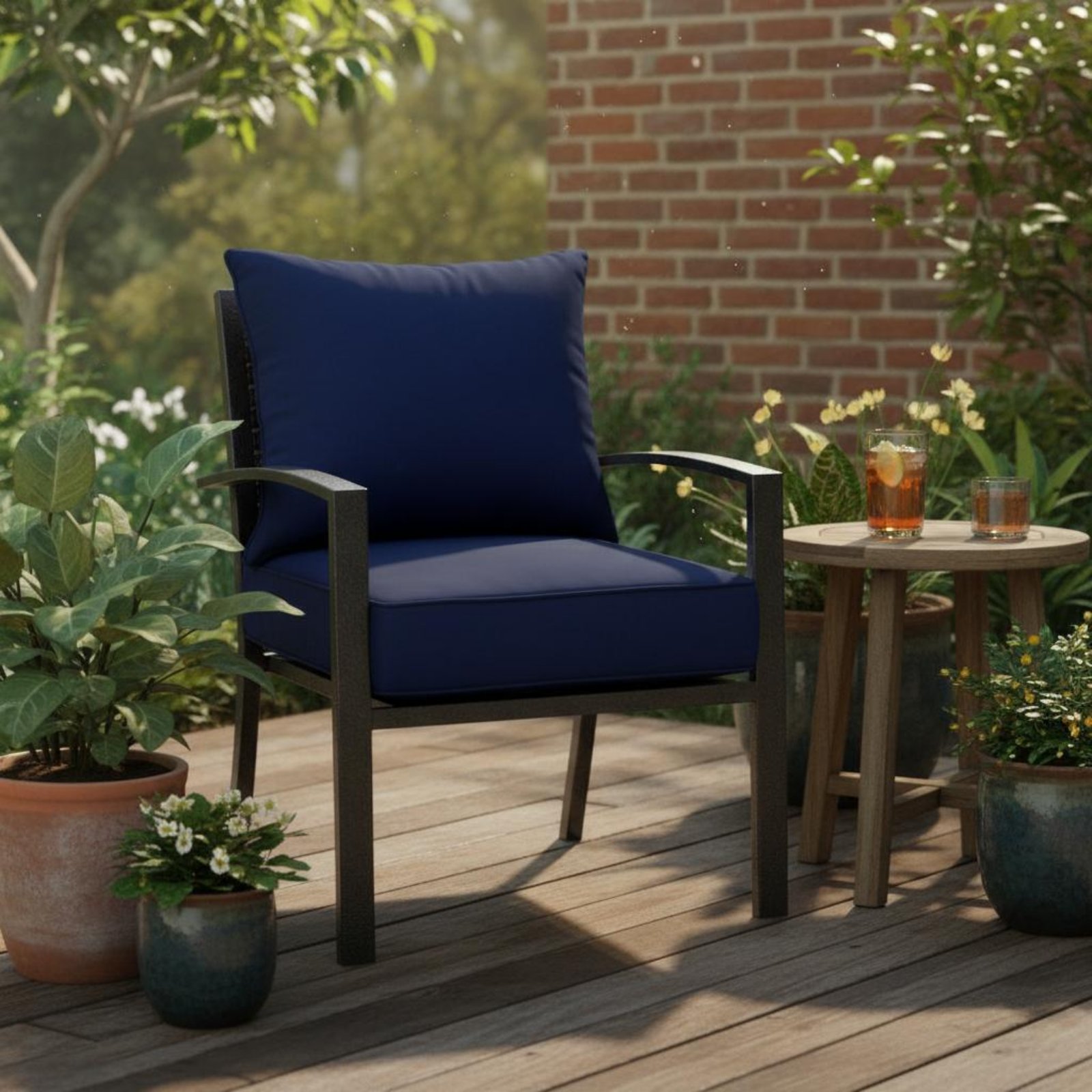 Patio Chair Pad Hidden Closure - Outdoor Furniture Fabric ulasan dan harga