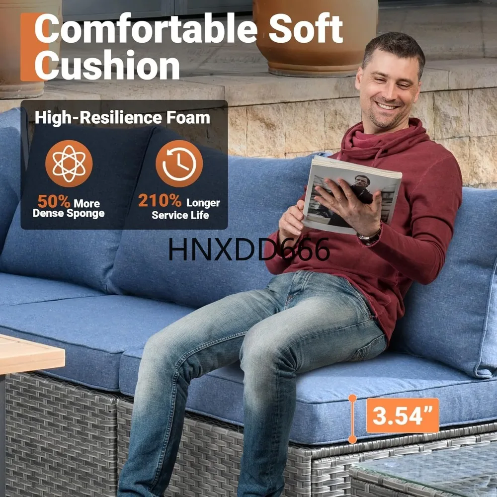 Outdoor 8 Piece Patio Furnitur - Outdoor Furniture Set With Fire Pit ulasan dan harga