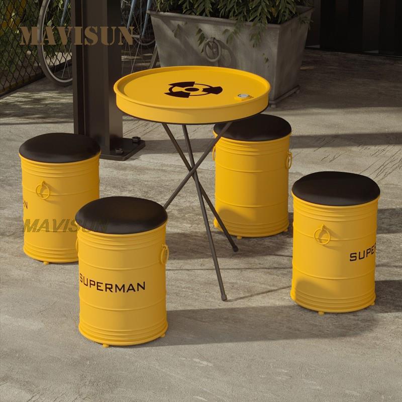 Creative Wrought Iron Oil Drum - Outdoor Furniture Oil ulasan dan harga