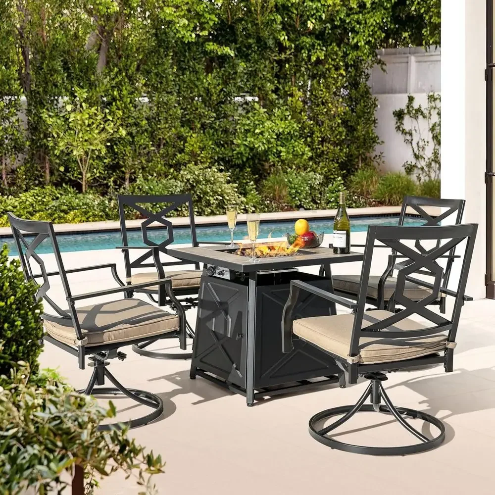 5-Piece Outdoor Patio Furnitur - Outdoor Furniture Set With Fire Pit ulasan dan harga